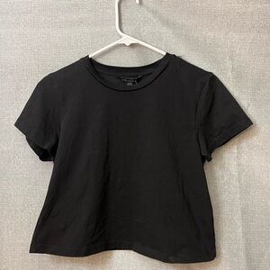 Armani Exchange Black Crop Top